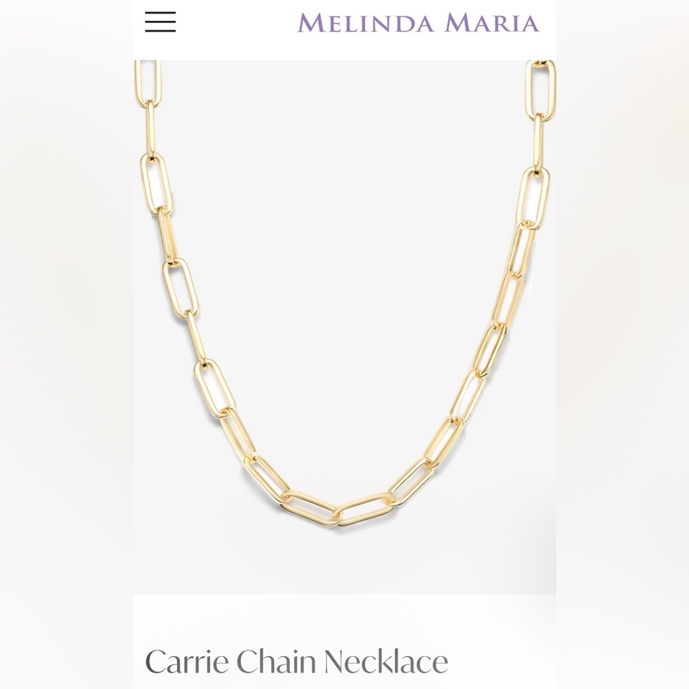 Melinda Maria Gold Link Necklace